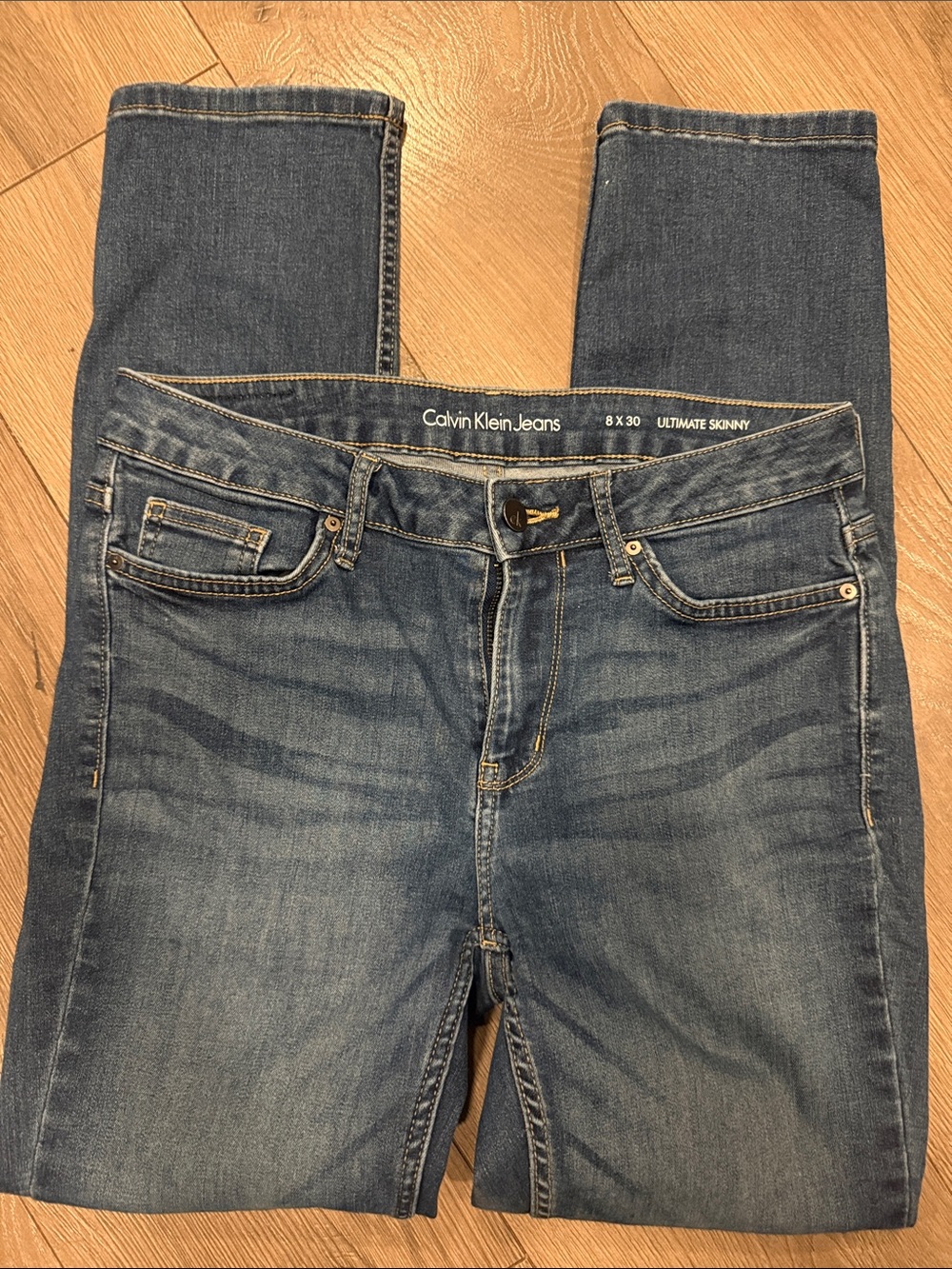 Calvin Klein Slim Skinny Jeans in Medium Blue Wash